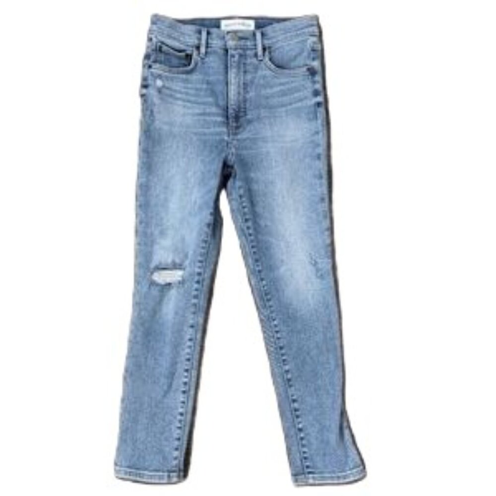 Aritzia Denim Forum Lola High Rise Skinny Crop Jeans Size 24